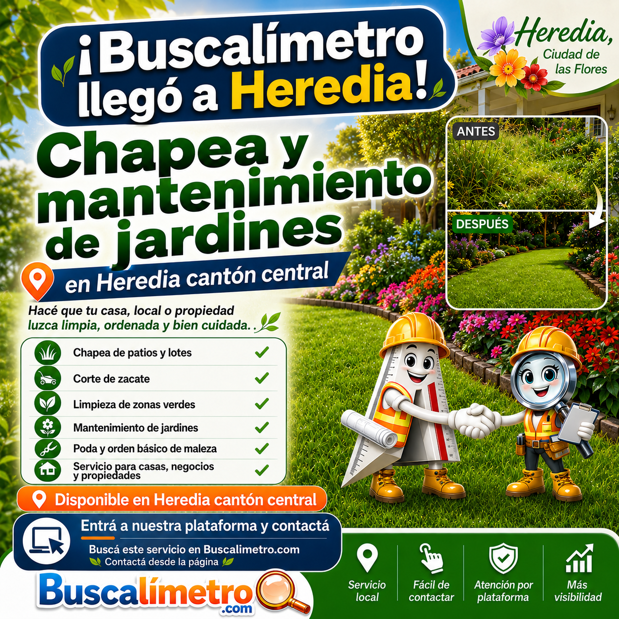 Mantenimiento y chapea de jardines un...