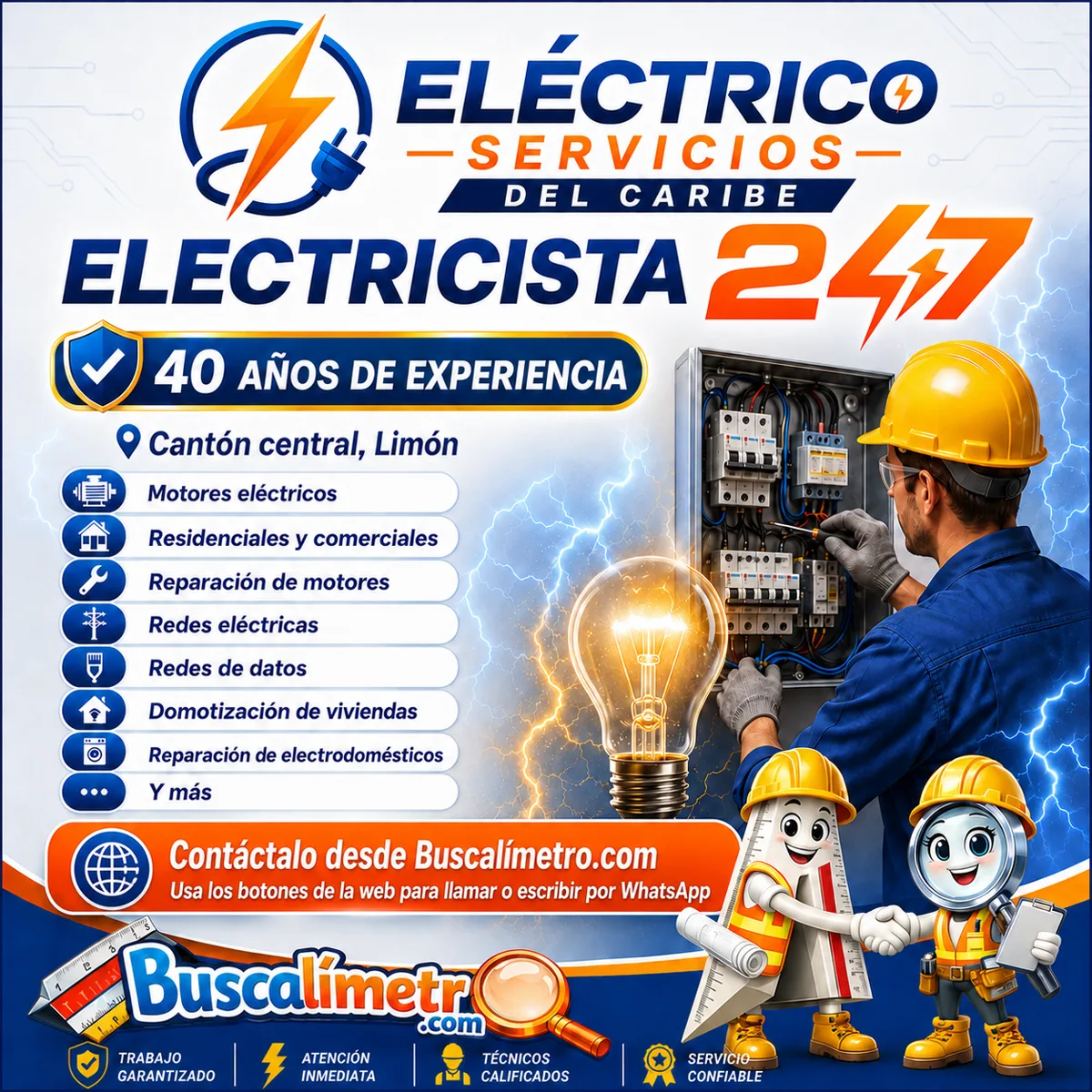 Eléctrico Servicios del Caribe, Electricista 24/7...