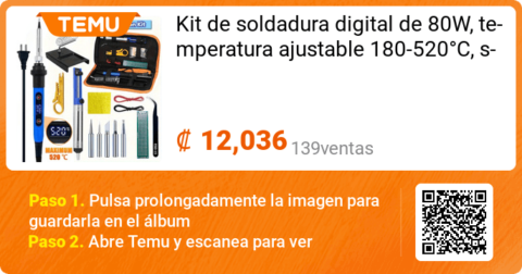 Kit de soldadura digital de 80W,...