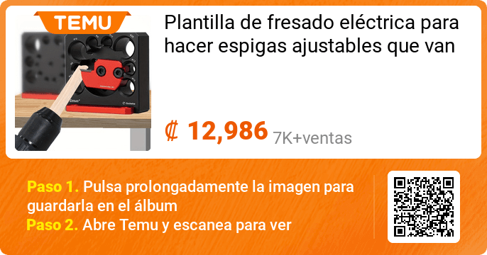 Plantilla de fresado eléctrica para hacer espigas adjustables de 8 a 20 mm