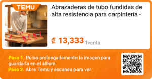 Abrazaderas de tubo fundidas de alta resistencia para carpinteria