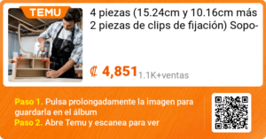 Juego de 4 prensas y clips de fijacion para carpinteria