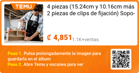 Juego de 4 prensas y clips...