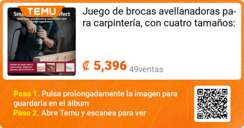 Juego de brocas avellanadoras para carpinteria