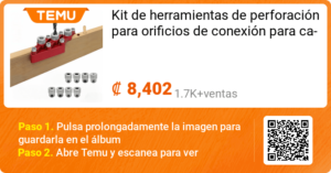 Kit de herramientas de perforacion para orificios de conexion