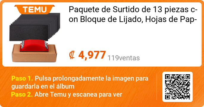 Paquete surtido de 13 piezas con bloque de lijado