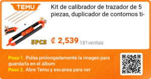 Kit de calibrador de trazador de 5 piezas