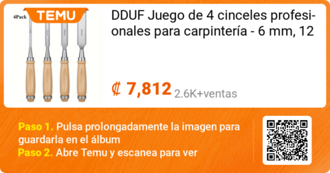 Juego de 4 cinceles profesionales para...