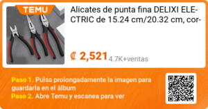 Alicates de punta fina DELIXI ELECTRIC