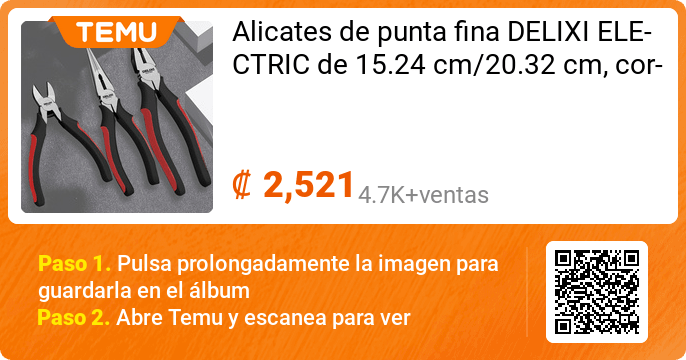 Alicates de punta fina DELIXI ELECTRIC